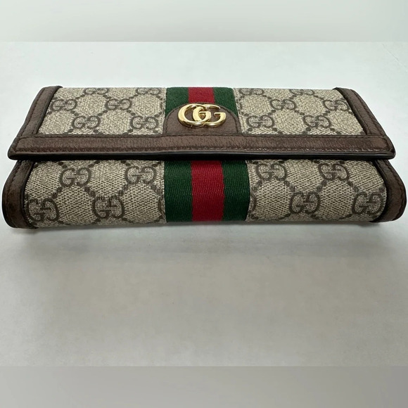 Authentic Gucci GG Supreme Monogram Web Ophidia
Continental w/ COA - Picture 10 of 14